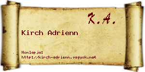 Kirch Adrienn névjegykártya