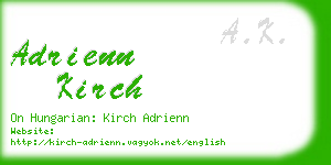 adrienn kirch business card